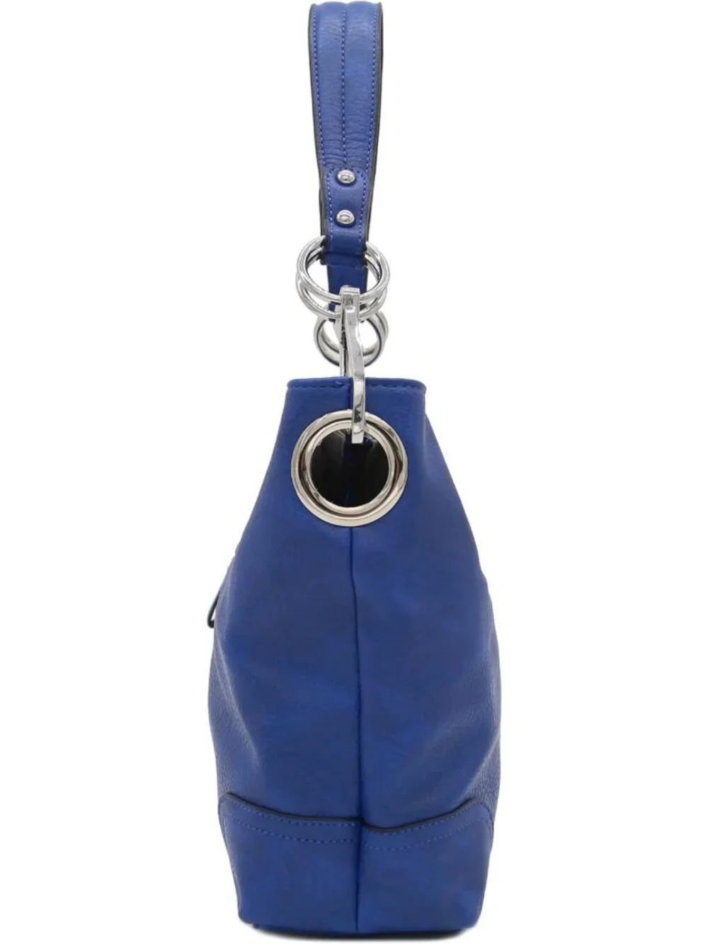 Stylish Hobo Shoulder Bag with Large Snap Hook, Chic Everyday Accessory